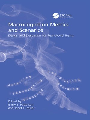 cover image of Macrocognition Metrics and Scenarios